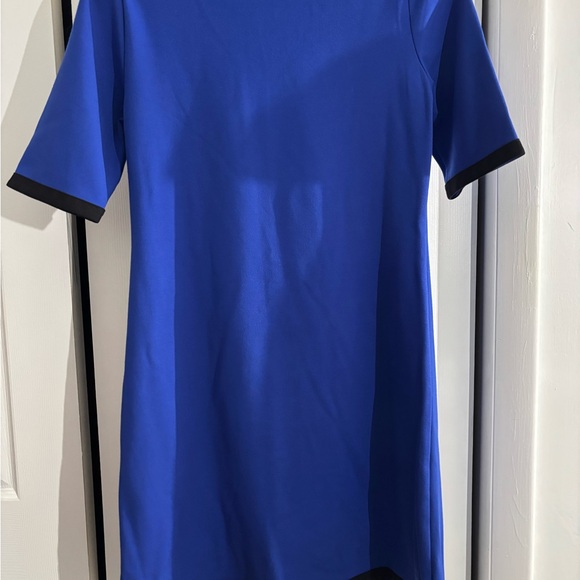 Jude Connally Royal Blue Shift Dress with Black Trim – Size Small - Picture 2 of 5
